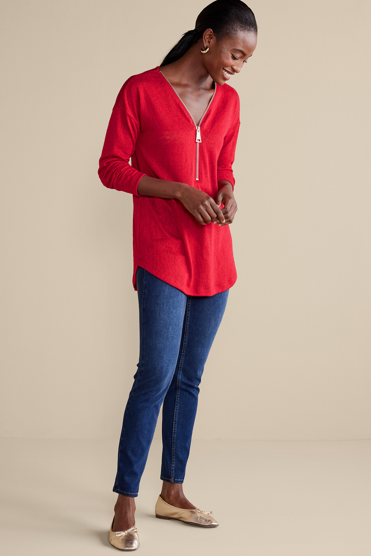 Valentina Zip Sweater