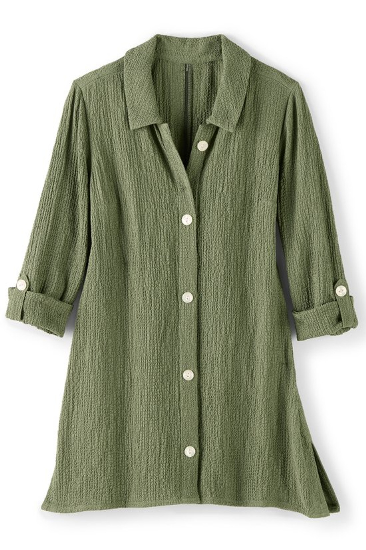 Padma Textured Button Tunic