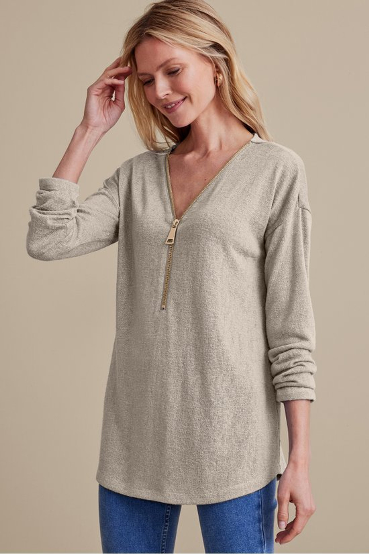 Valentina Zip Sweater
