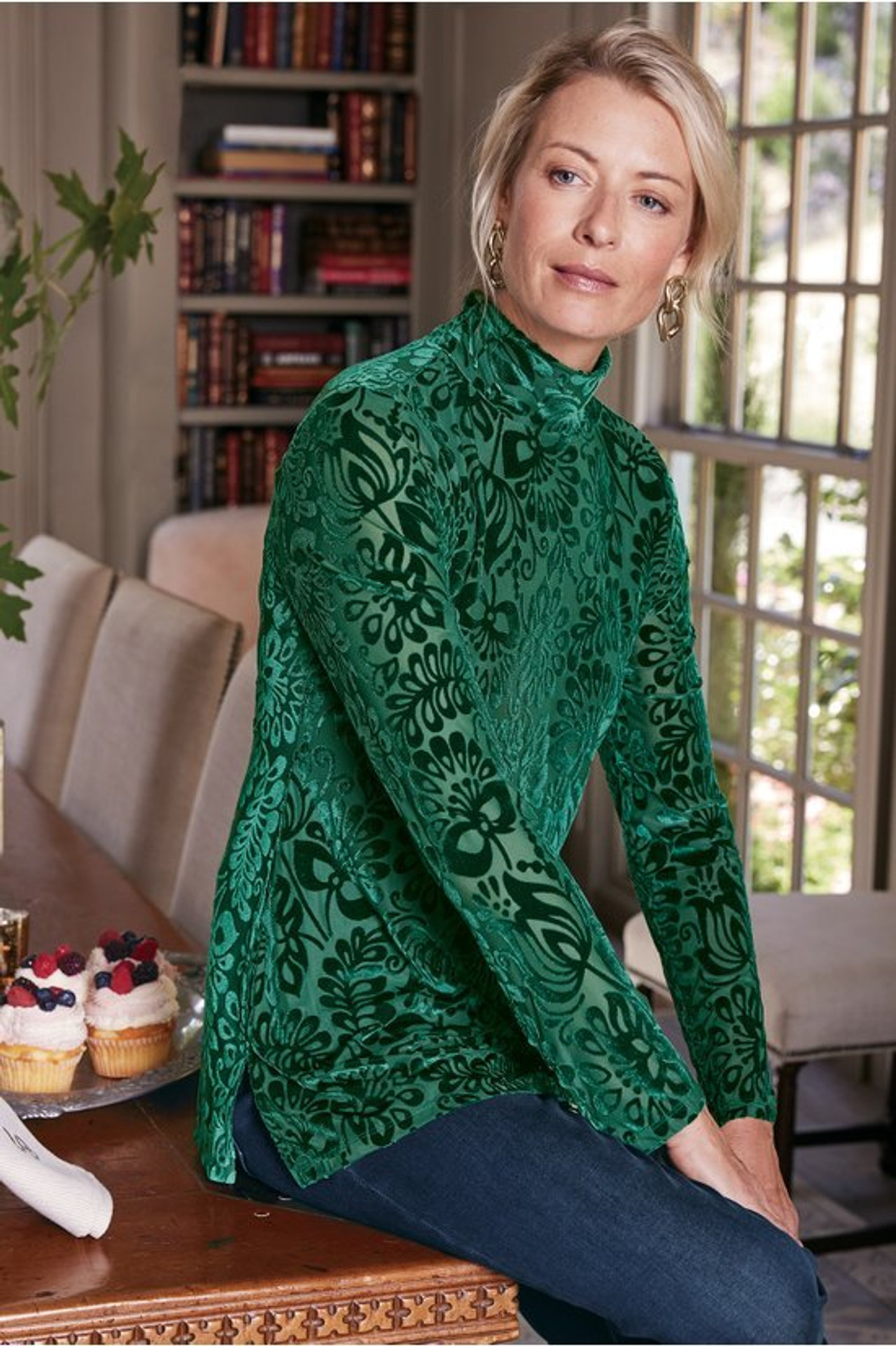 Walden Velvet Turtleneck