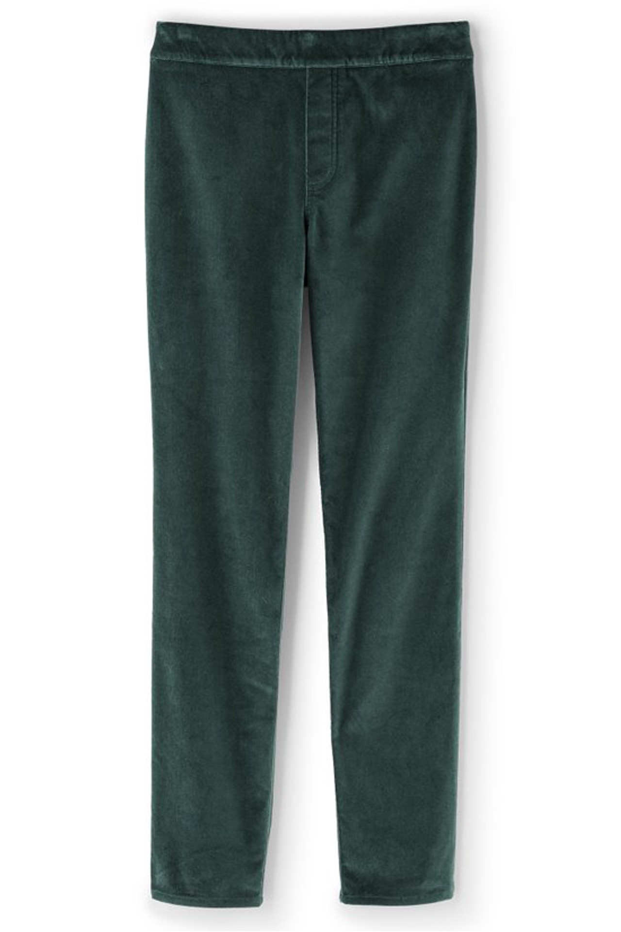 Sutton Velveteen Pull-On Slim Leg Pants