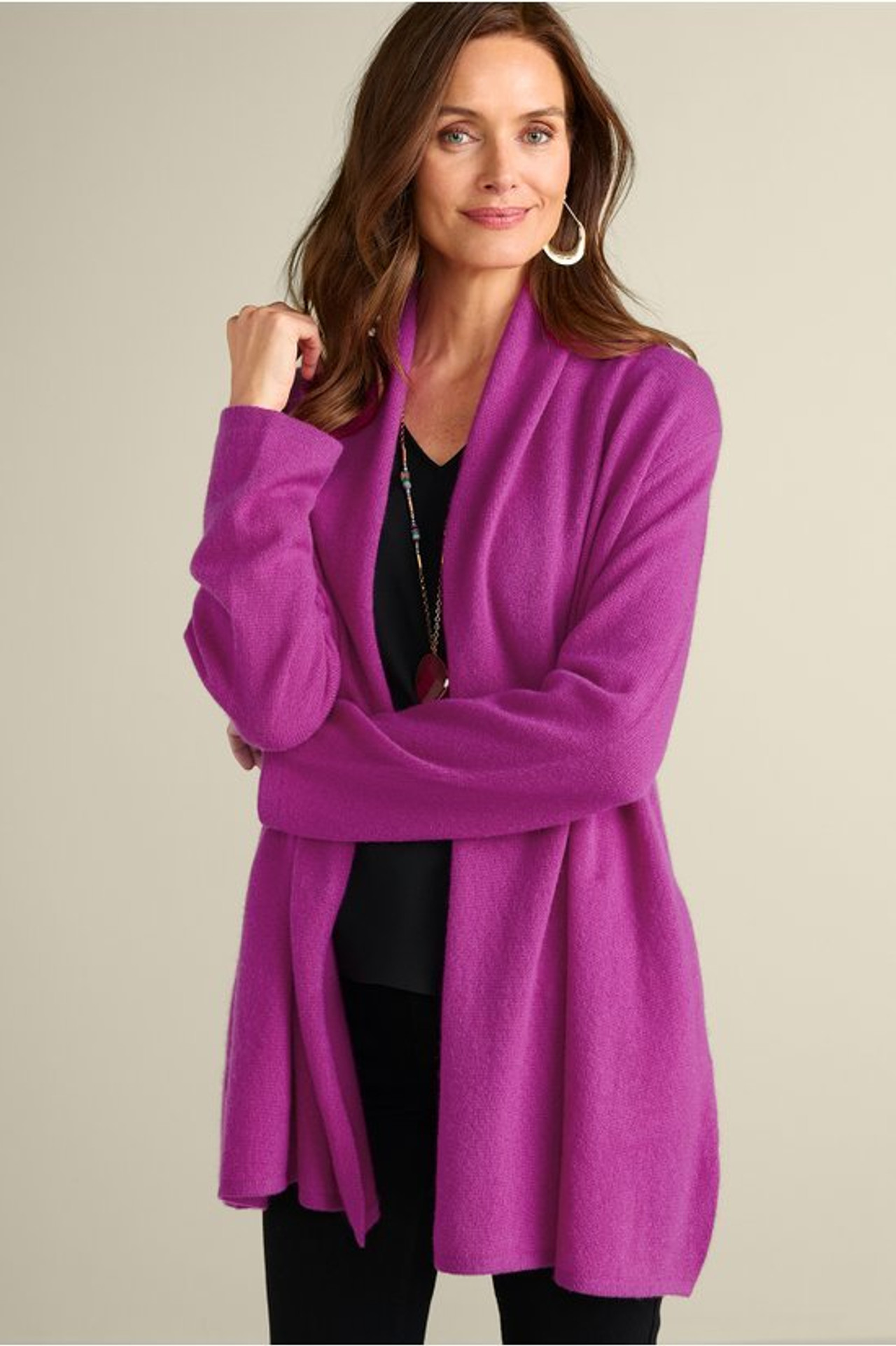 Izzy Cashmere Long Cardigan