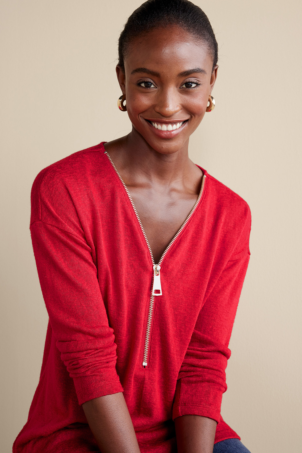 Valentina Zip Sweater