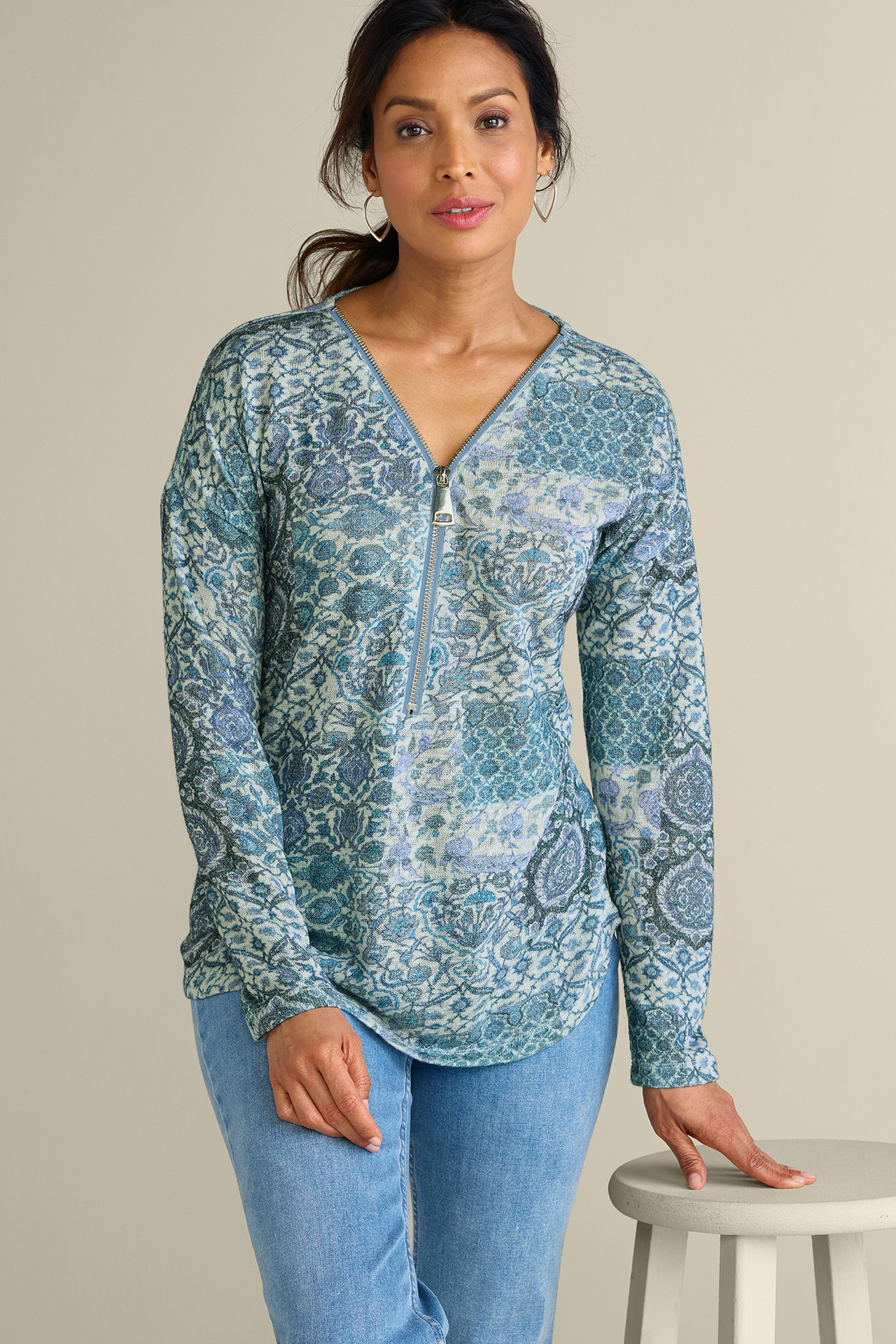 Valentina Zip Sweater