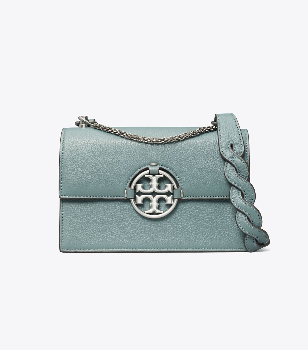 Women's Tory Burch Small Miller Shoulder Bags Blue | MBNURA-205 - Tory Burch Outlet Sale