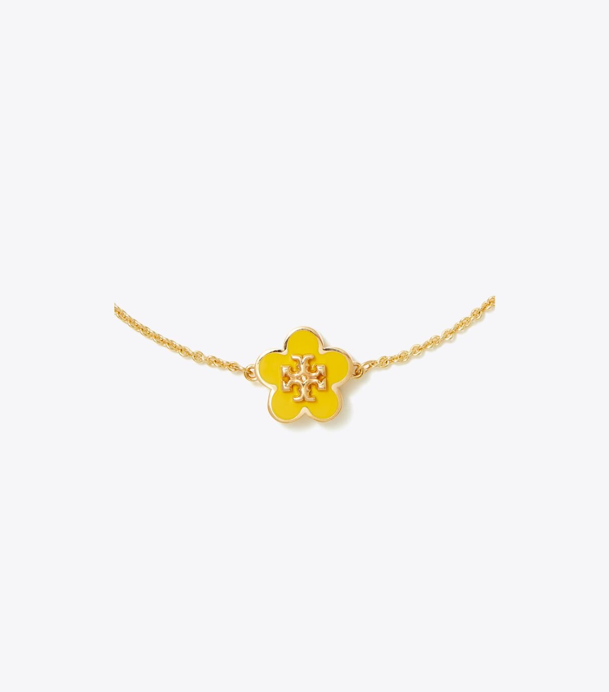 Women's Tory Burch Kira Enamel Flower Bracelet Gold | NPVDMR-820 - Tory Burch Outlet Sale