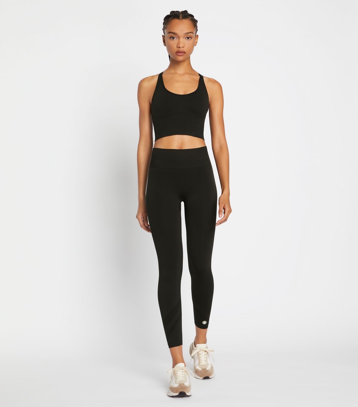 Women's Tory Burch Seamless Adjustable Long Bras Black | TGNALW-193 - Tory Burch Outlet Sale