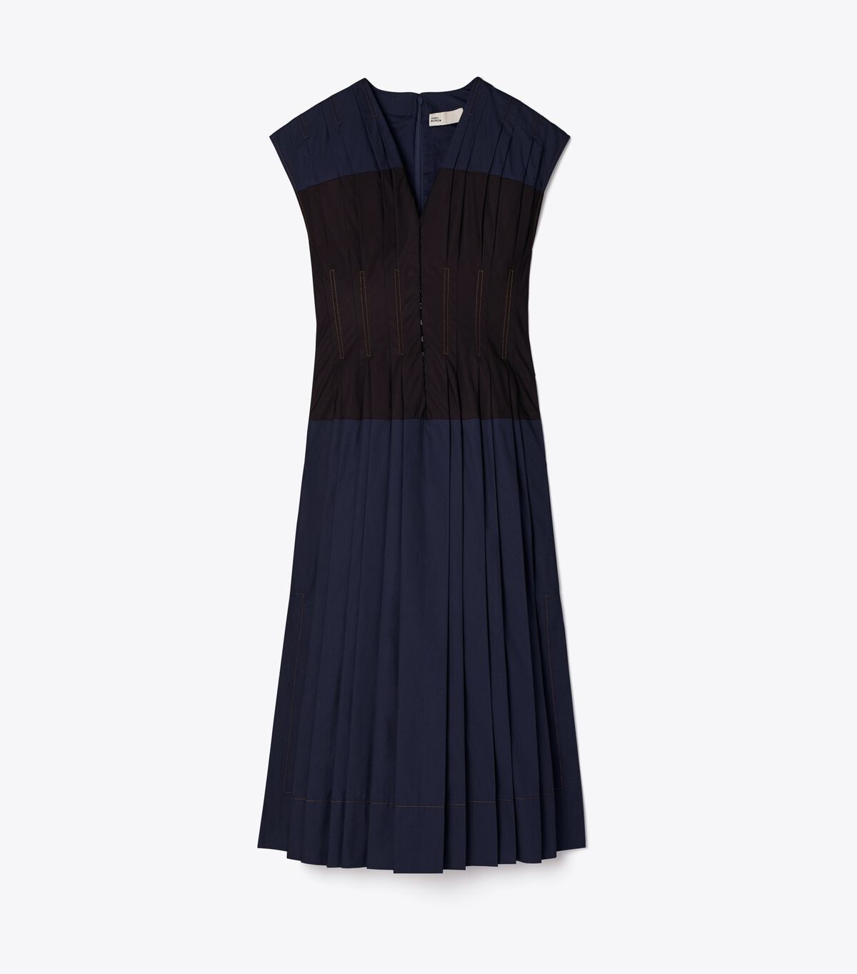 Women's Tory Burch Cotton Poplin Claire Mccardell Dress Navy | XHJIDG-897 - Tory Burch Outlet Sale