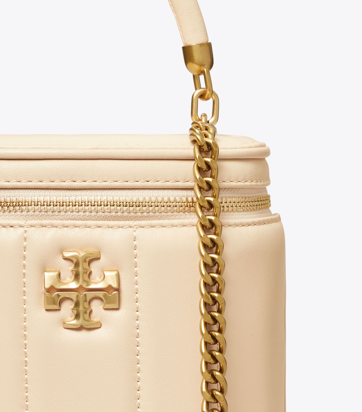 Women's Tory Burch Kira Vanity Case Crossbody Bags Cream | UKROFC-576 - Tory Burch Outlet Sale