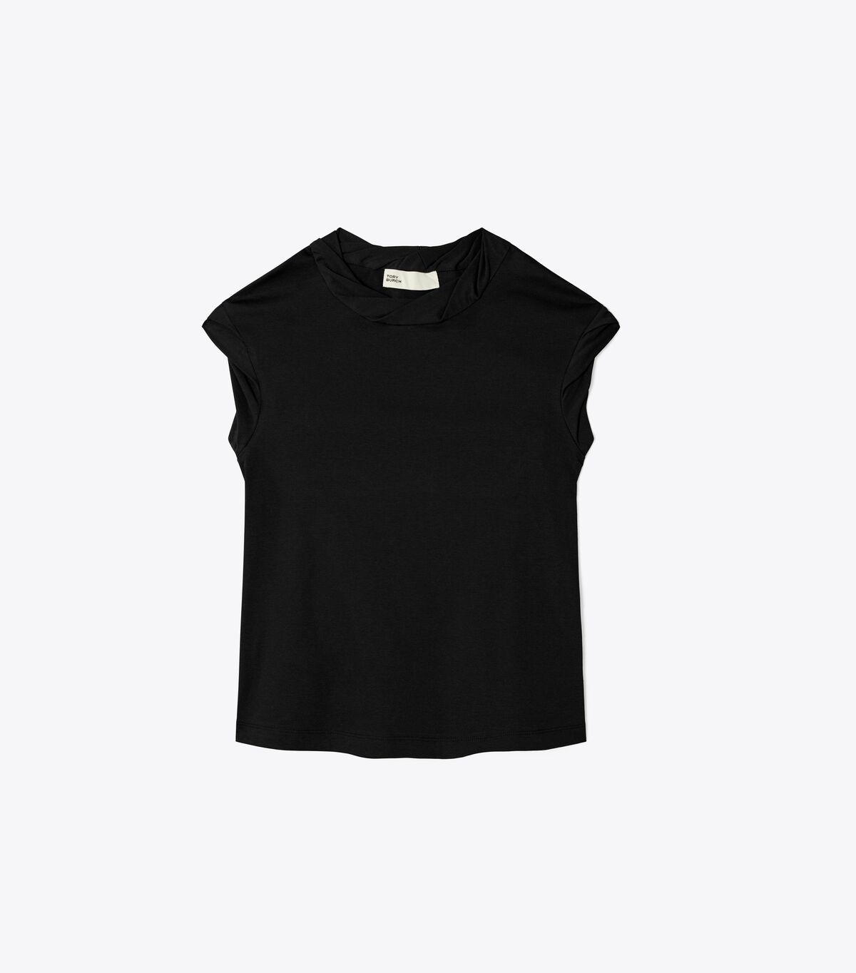 Women's Tory Burch Twisted Knit Tops Black | CSMTLP-235 - Tory Burch Outlet Sale