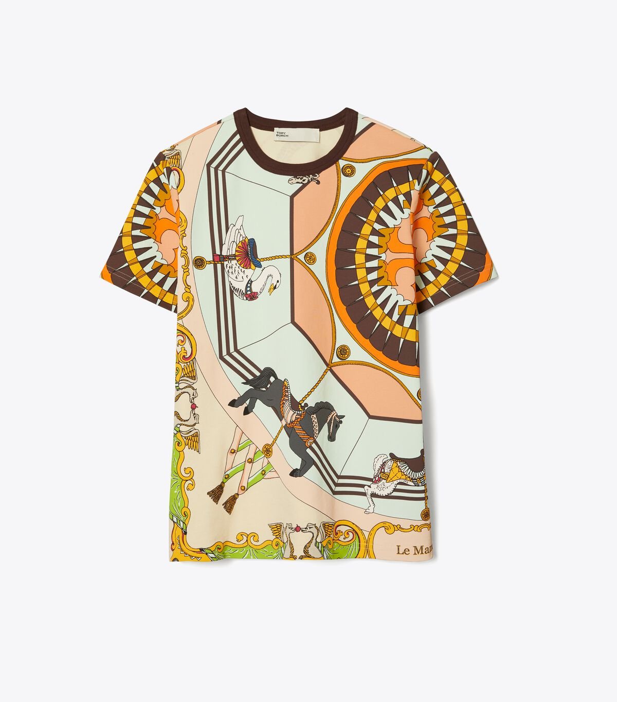 Women's Tory Burch Printed T Shirts Multicolor | UNSYGM-756 - Tory Burch Outlet Sale