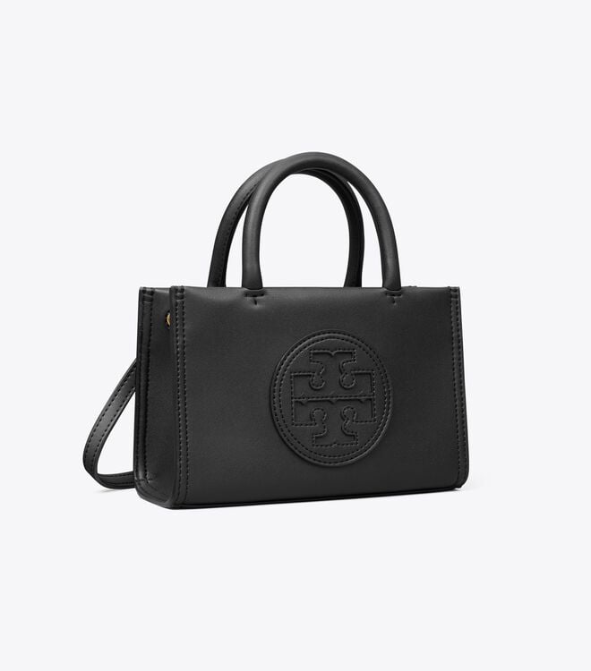 Women's Tory Burch Mini Ella Bio Tote Bags Black | BUEKJQ-782 - Tory Burch Outlet Sale