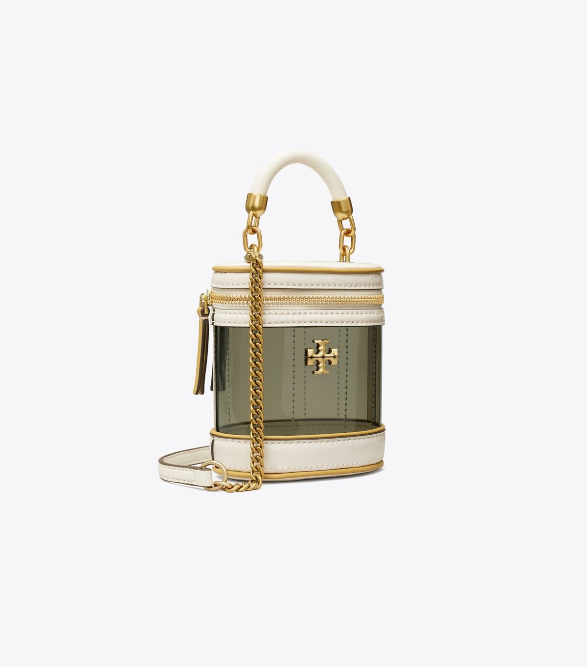 Women's Tory Burch Mini Kira Vanity Case Crossbody Bags White | GFWVLX-498 - Tory Burch Outlet Sale