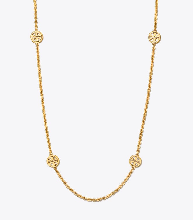 Women's Tory Burch Miller Delicate Necklace Gold | TZQRPO-208 - Tory Burch Outlet Sale