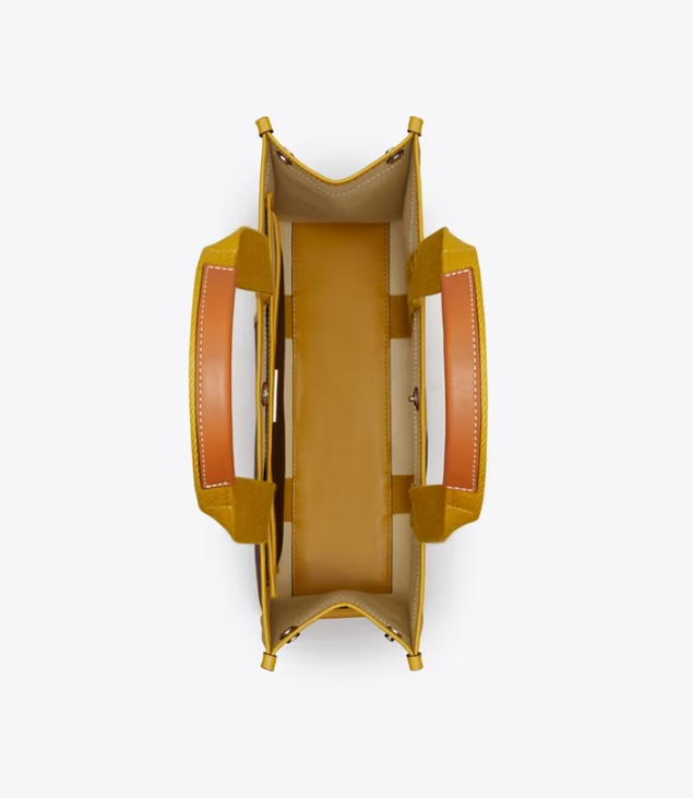 Women's Tory Burch Twill Tory Handbag Chocolate | GFRTPX-159 - Tory Burch Outlet Sale