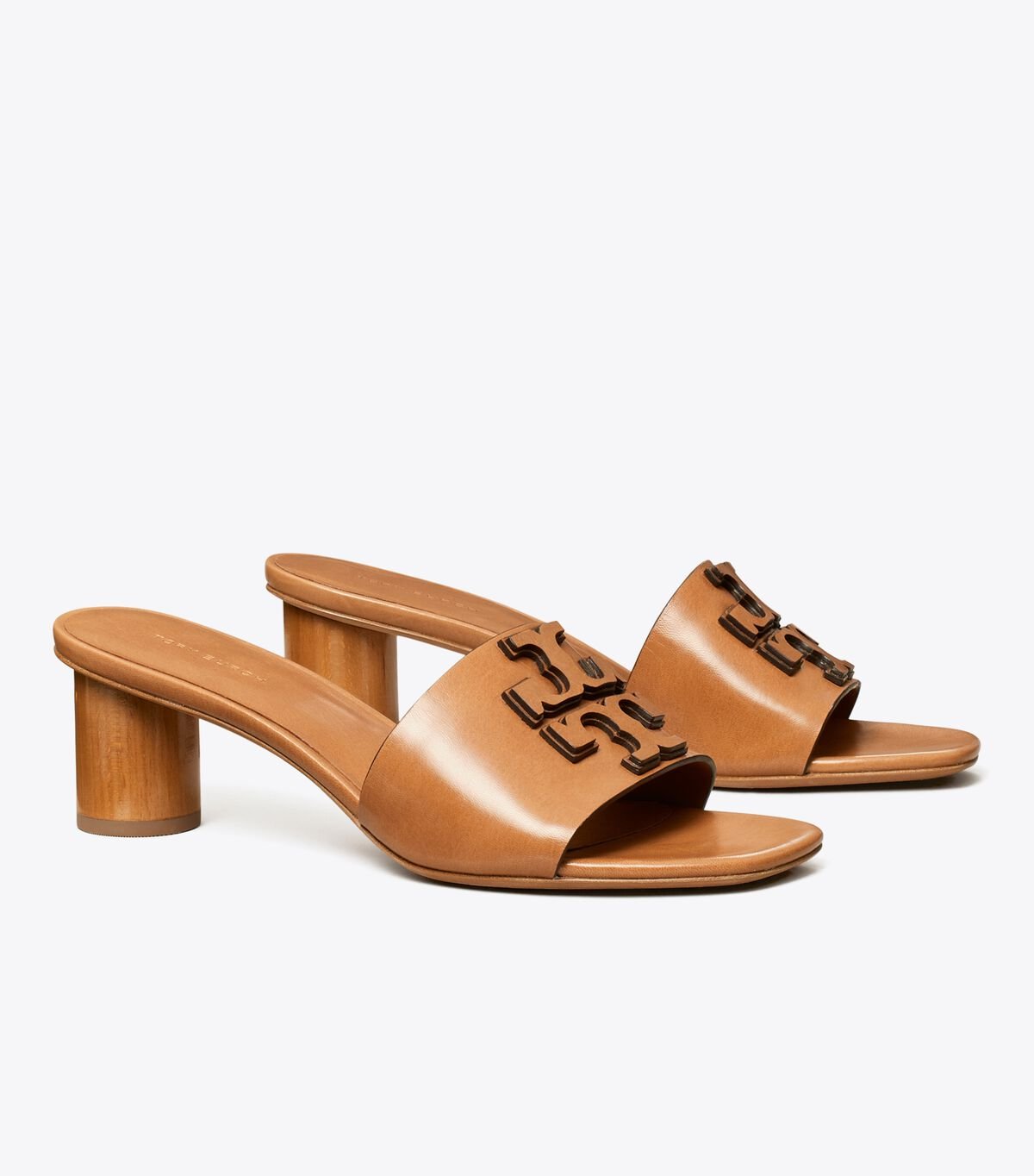 Women's Tory Burch Ines Heel Sandals Brown | BWIUPR-041 - Tory Burch Outlet Sale