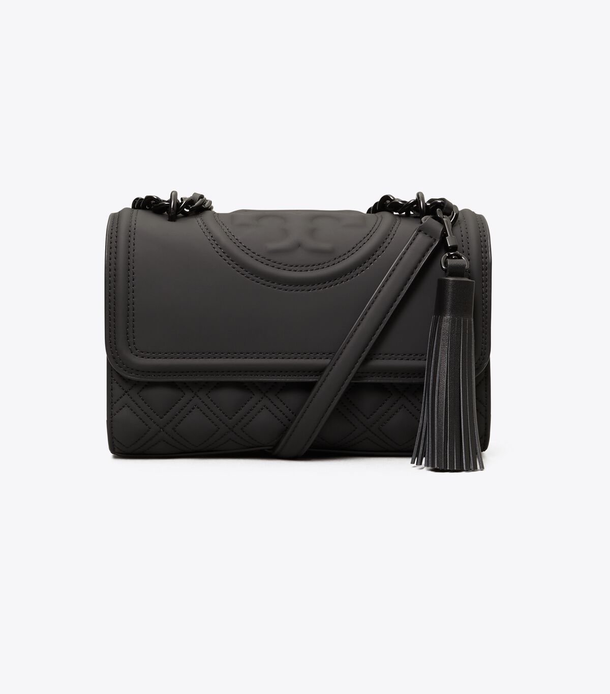 Women's Tory Burch Small Fleming Matte Convertible Shoulder Bags Black | FHJMIK-098 - Tory Burch Outlet Sale