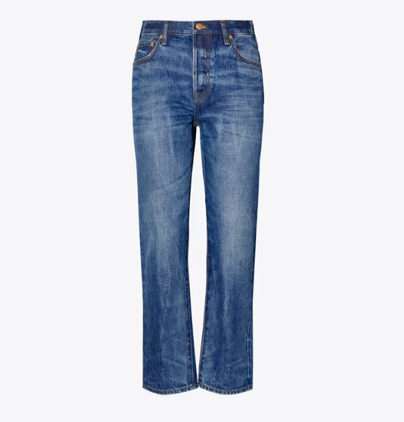 Women's Tory Burch Classic Denim Jeans Navy | CJNOLR-641 - Tory Burch Outlet Sale