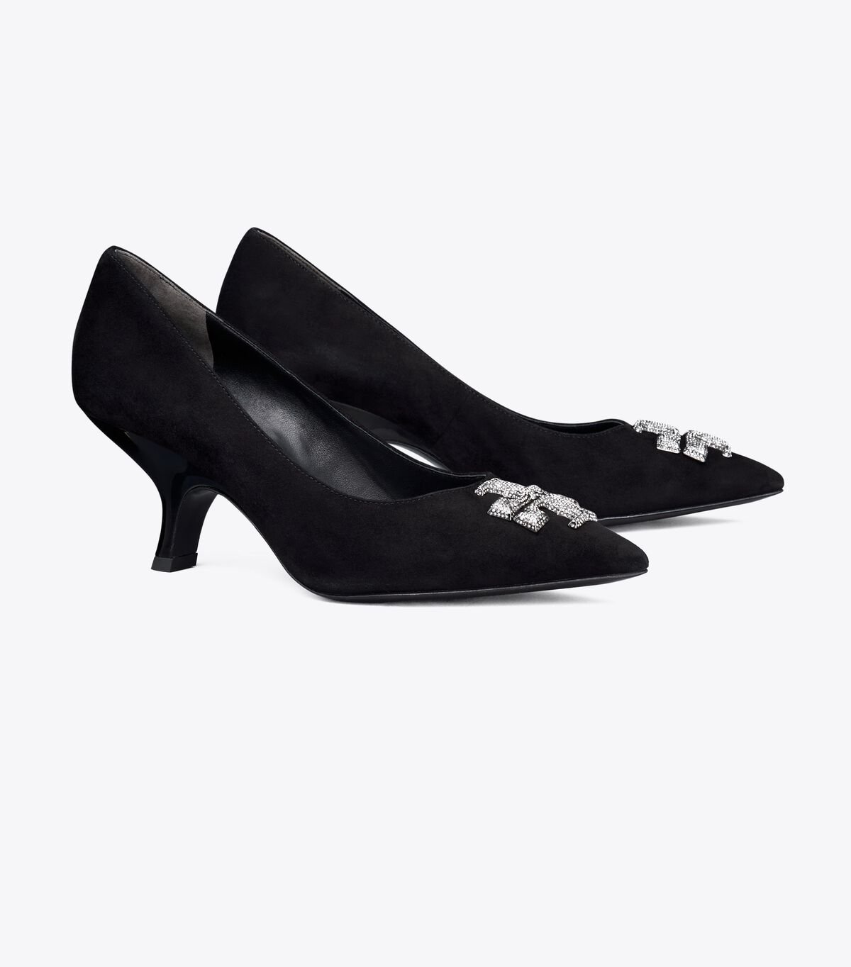 Women's Tory Burch Eleanor Pavé Pumps Black | KGEMSJ-512 - Tory Burch Outlet Sale