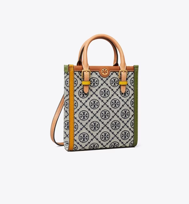Women's Tory Burch Mini T Monogram Colorblock Handbag Grey | BHYLVE-165 - Tory Burch Outlet Sale