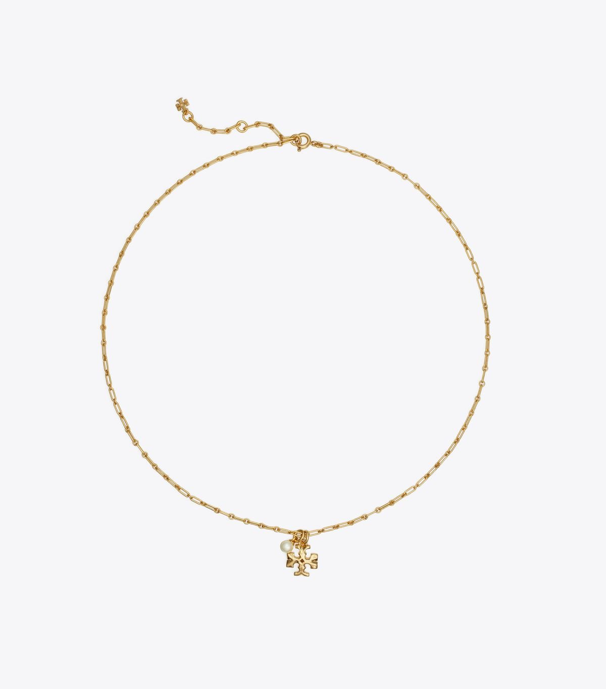 Women's Tory Burch Thin Roxanne Pendant Necklace Gold | TEBCGO-560 - Tory Burch Outlet Sale
