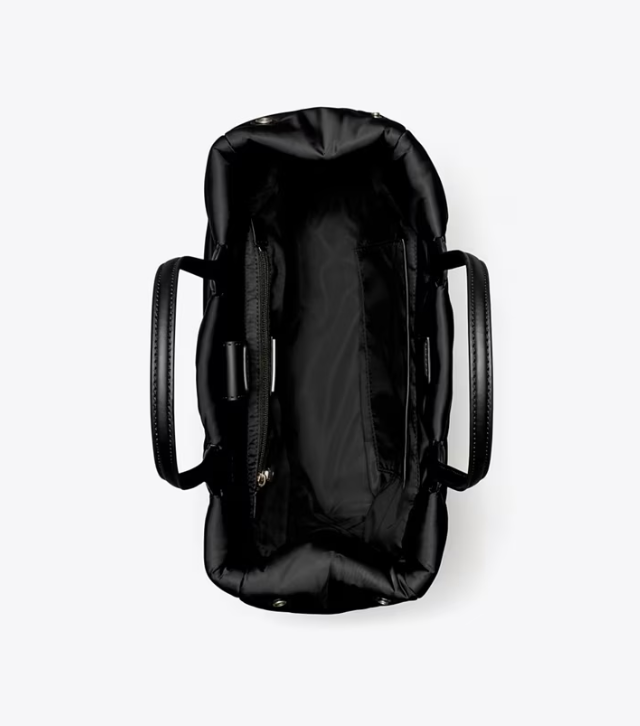 Women's Tory Burch Small Ella Puffer Handbag Black | KBWNCI-719 - Tory Burch Outlet Sale