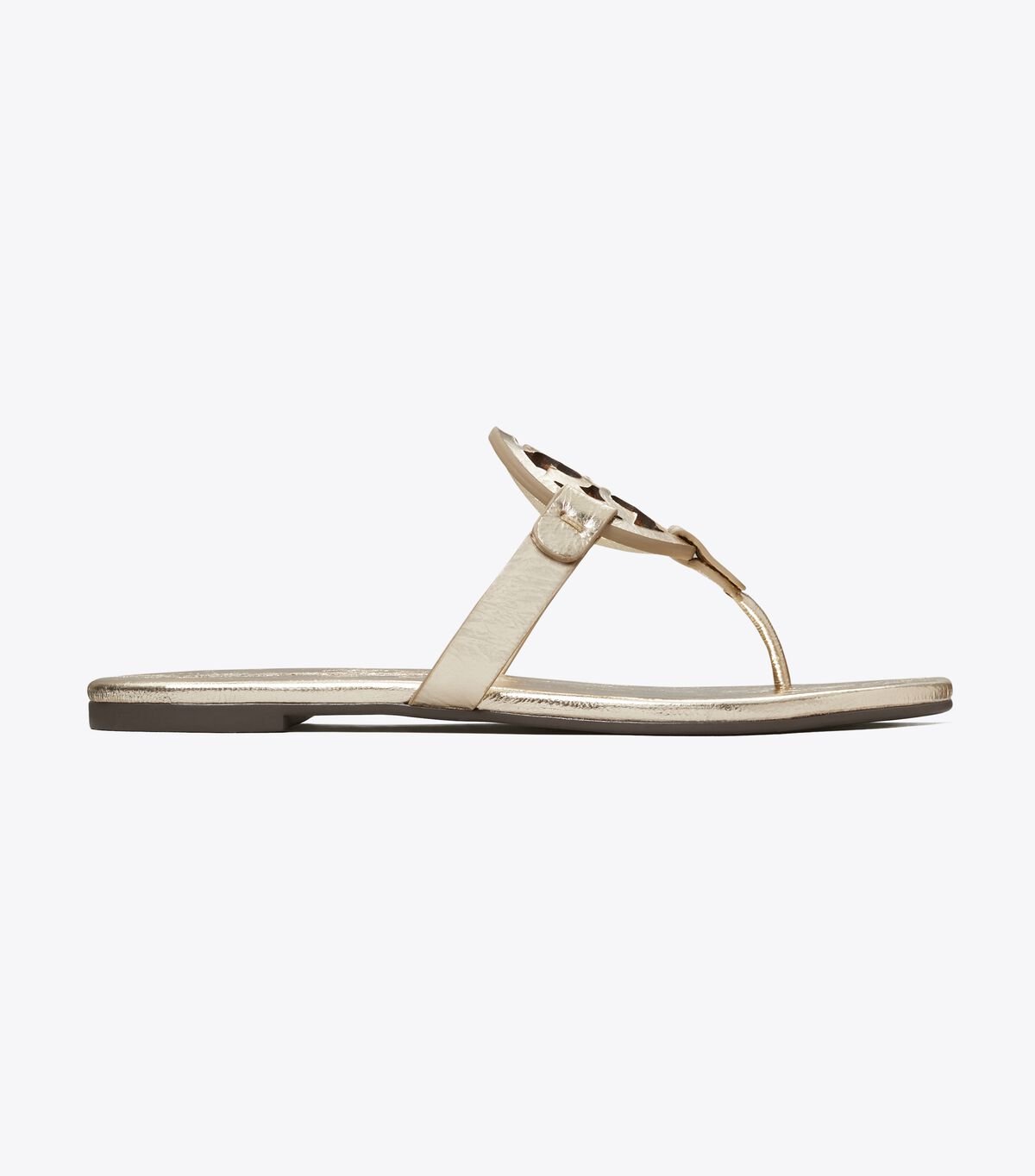 Women's Tory Burch Miller Soft , Metallic Leather Sandals Gold | JTGZQM-936 - Tory Burch Outlet Sale