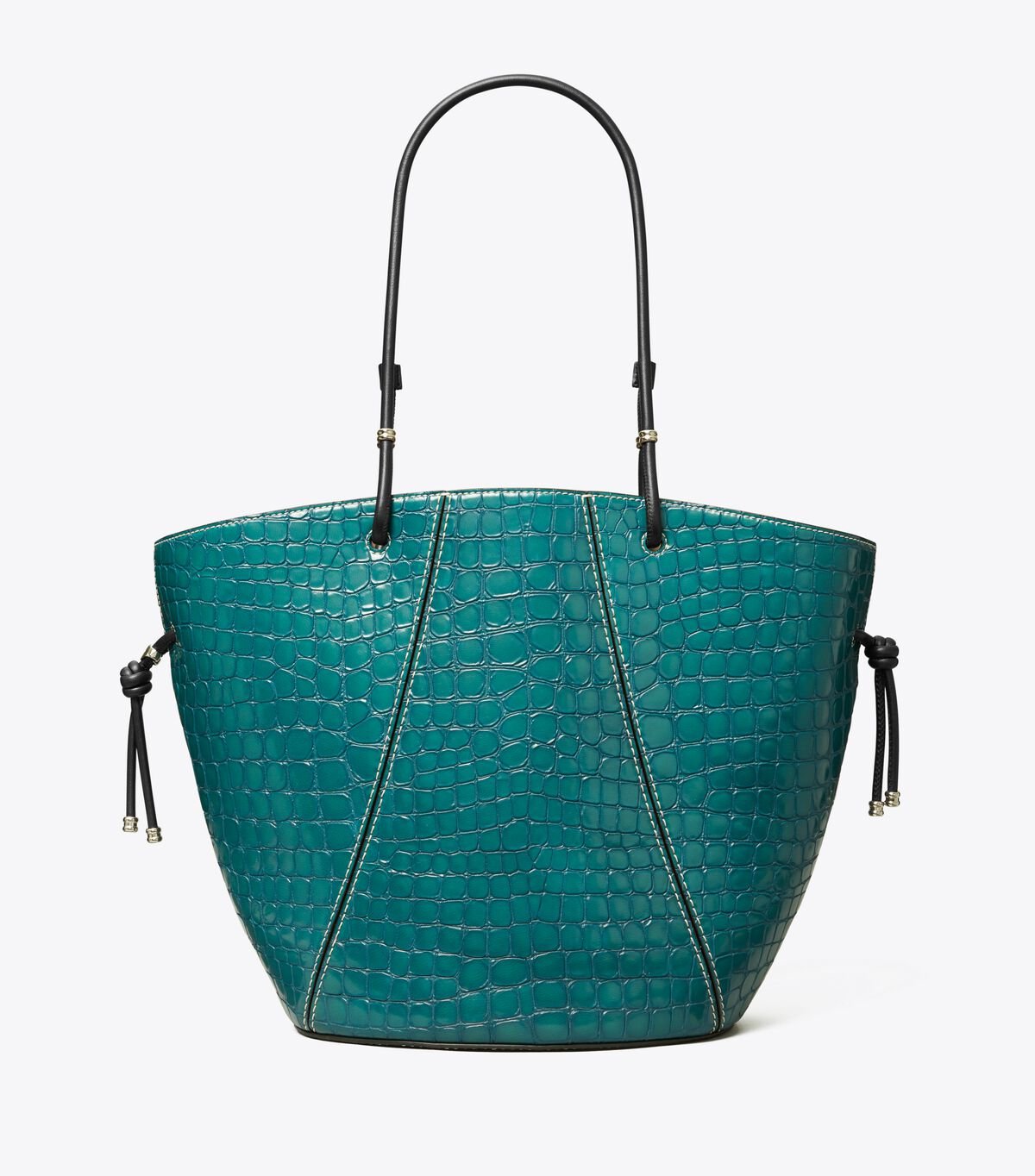 Women's Tory Burch Spaghetti Strap Embossed Tote Bags Turquoise | EOYXWI-360 - Tory Burch Outlet Sale