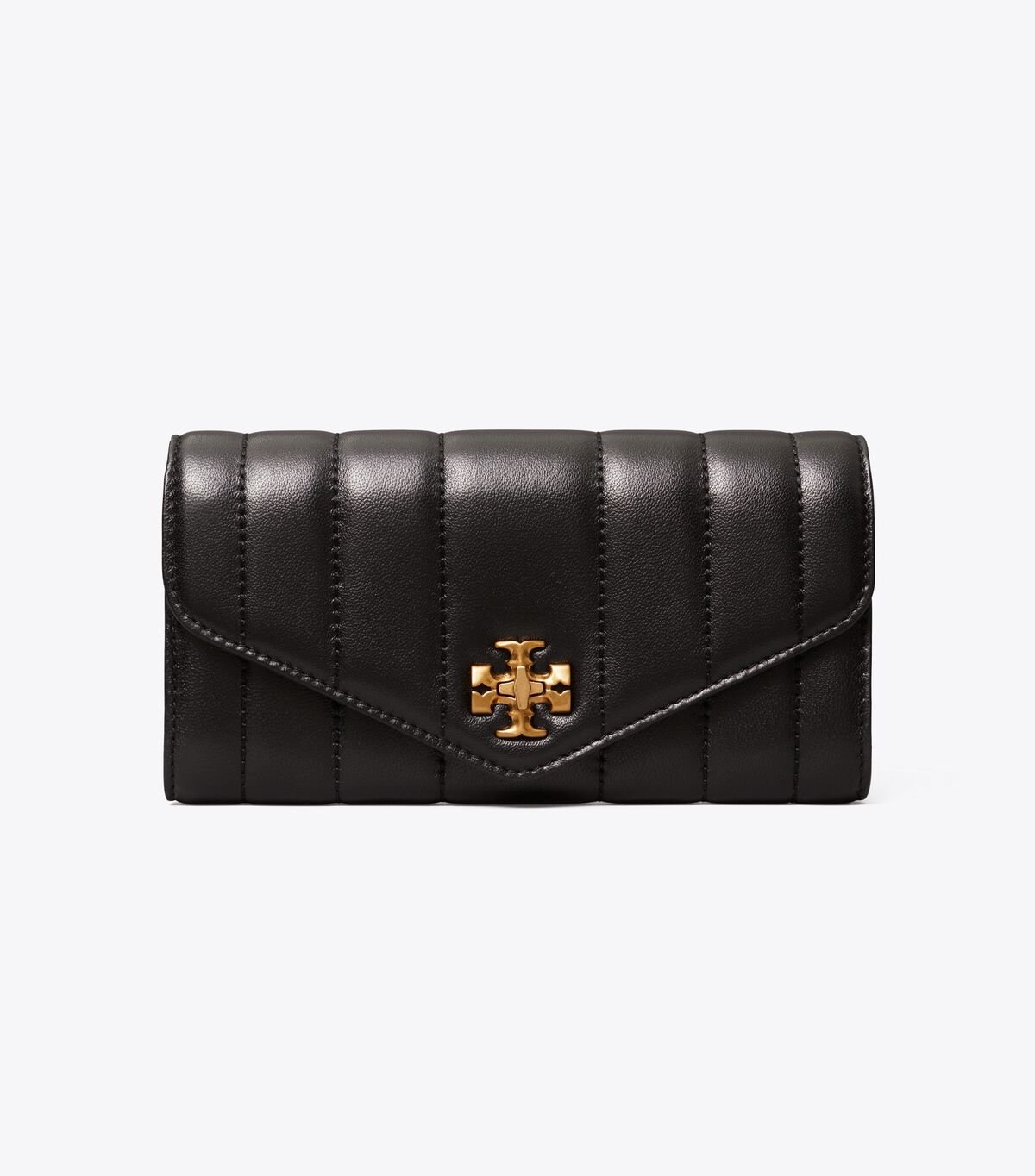 Women's Tory Burch Kira Quilted Envelope Wallets Black | YRLXWK-478 - Tory Burch Outlet Sale