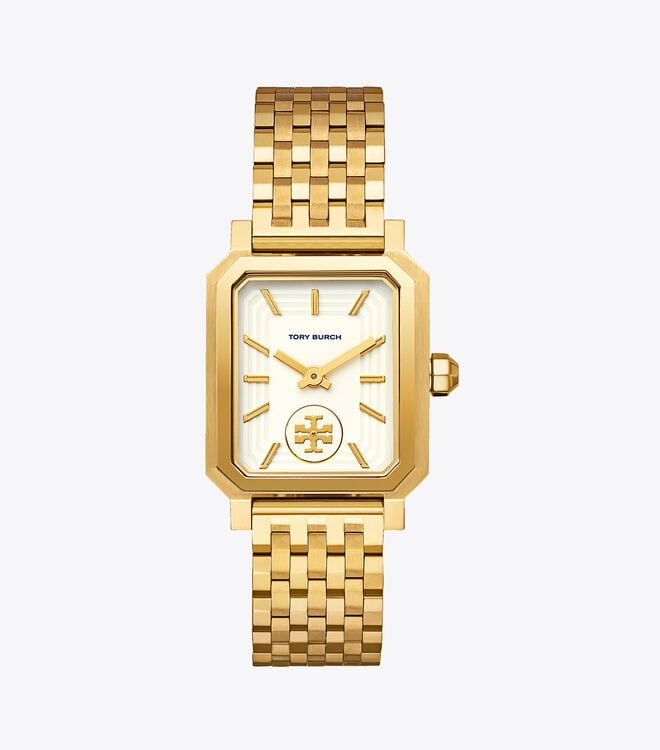 Women's Tory Burch Robinson 27 X 29 Mm Watches Gold | YTRZFA-427 - Tory Burch Outlet Sale