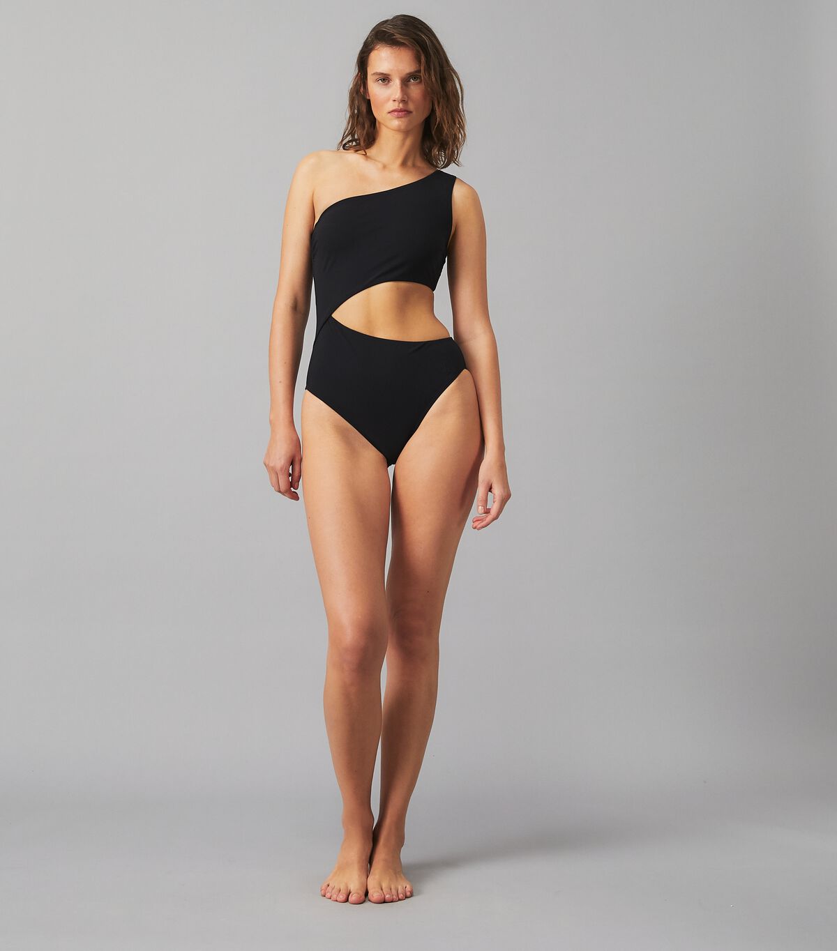 Women's Tory Burch Cut-out One-piece Swimsuits Black | XVMYLB-098 - Tory Burch Outlet Sale