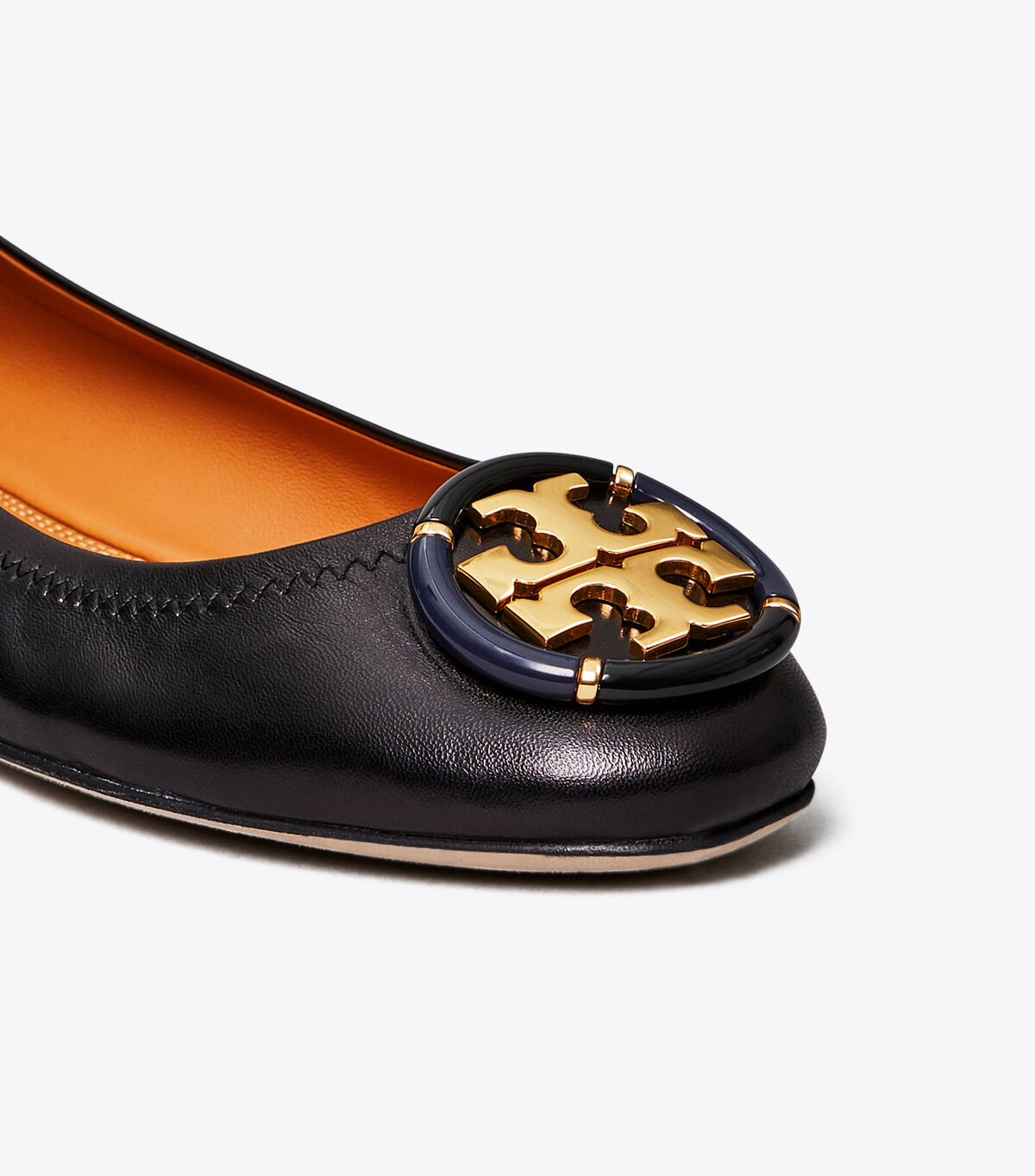 Women's Tory Burch Multi-logo Ballet Flats Black | FJKYUG-478 - Tory Burch Outlet Sale