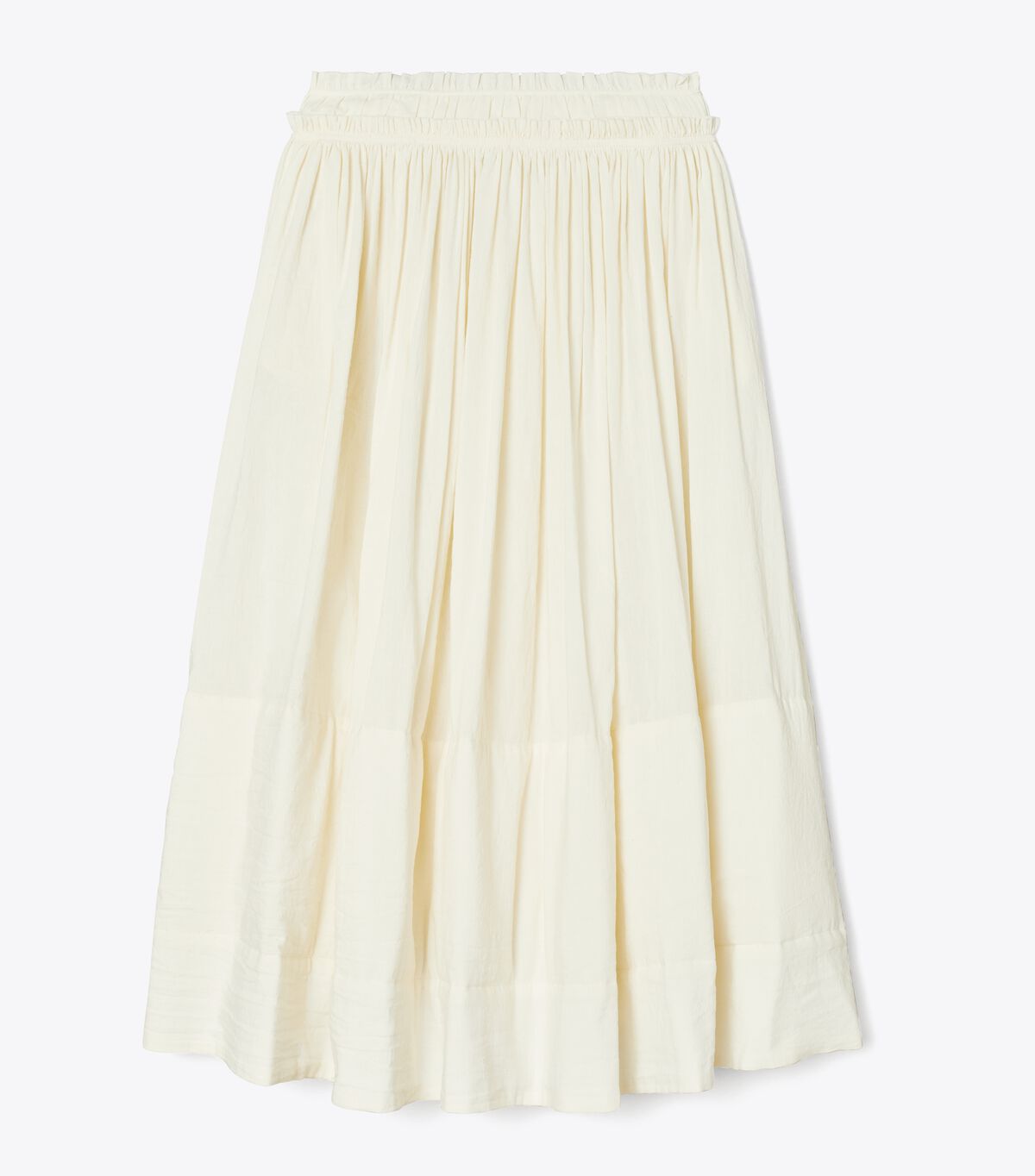 Women's Tory Burch Ruched Waist Skirts White | GUVDTK-607 - Tory Burch Outlet Sale
