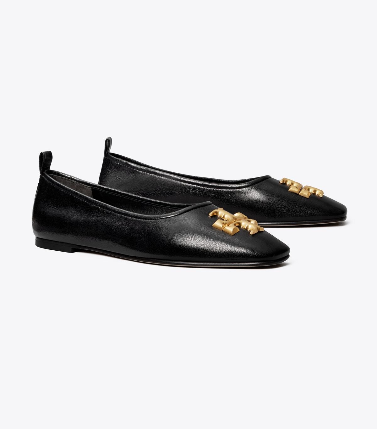 Women's Tory Burch Eleanor Ballet Flats Black | HRFSQK-691 - Tory Burch Outlet Sale