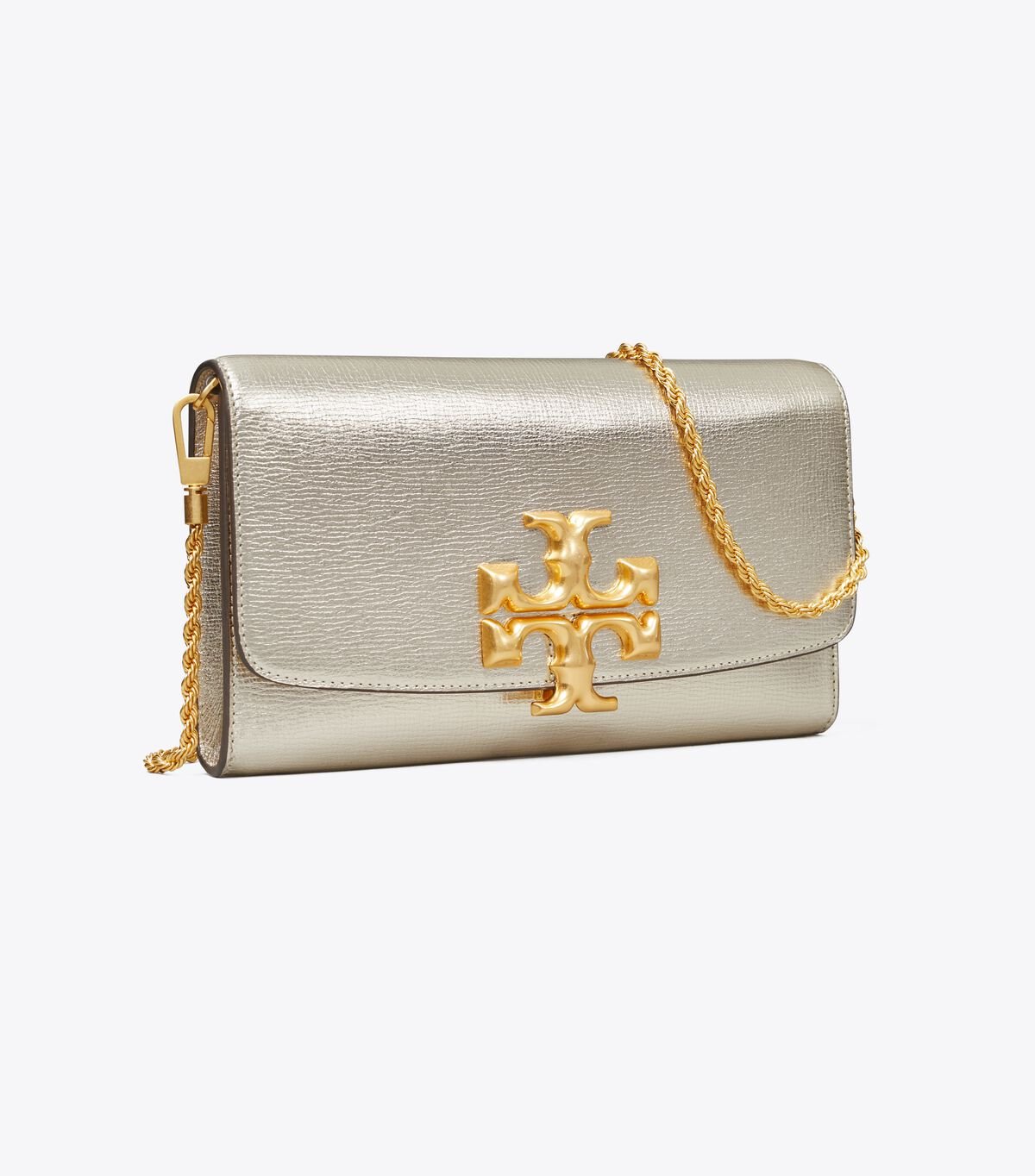 Women's Tory Burch Eleanor Clutch Crossbody Bags Gold | ZNJLFO-179 - Tory Burch Outlet Sale