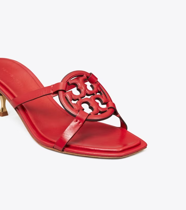 Women's Tory Burch Miller Bombé Low Heels Sandals Red | DCNXYT-352 - Tory Burch Outlet Sale