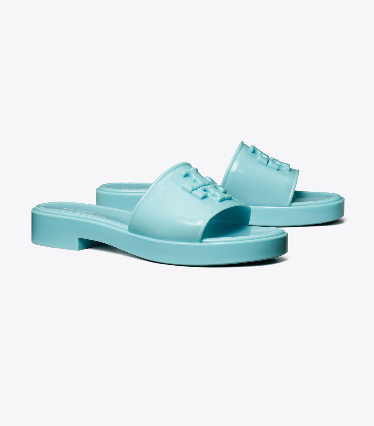Women's Tory Burch Eleanor Jelly Slides Light Blue | ULBYDZ-169 - Tory Burch Outlet Sale