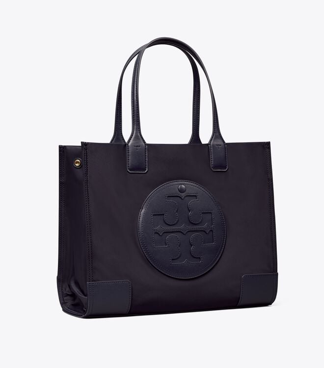 Women's Tory Burch Small Ella Tote Bags Navy | QLBJGV-805 - Tory Burch Outlet Sale