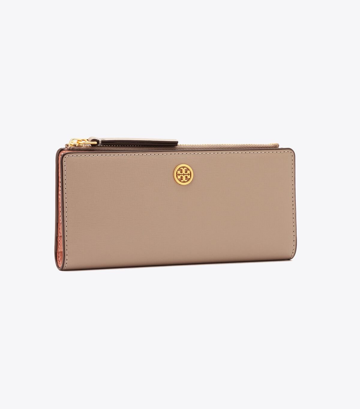 Women's Tory Burch Robinson Zip Slim Wallets Grey | LXVKFQ-801 - Tory Burch Outlet Sale