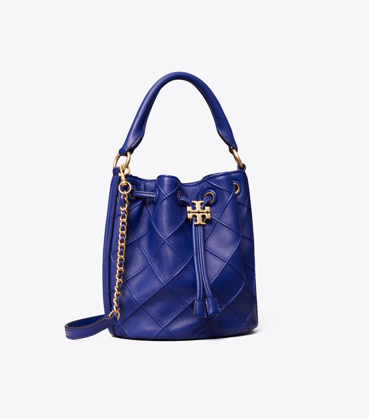 Women's Tory Burch Small Fleming Soft Bucket Bags Navy | UOZMJR-978 - Tory Burch Outlet Sale