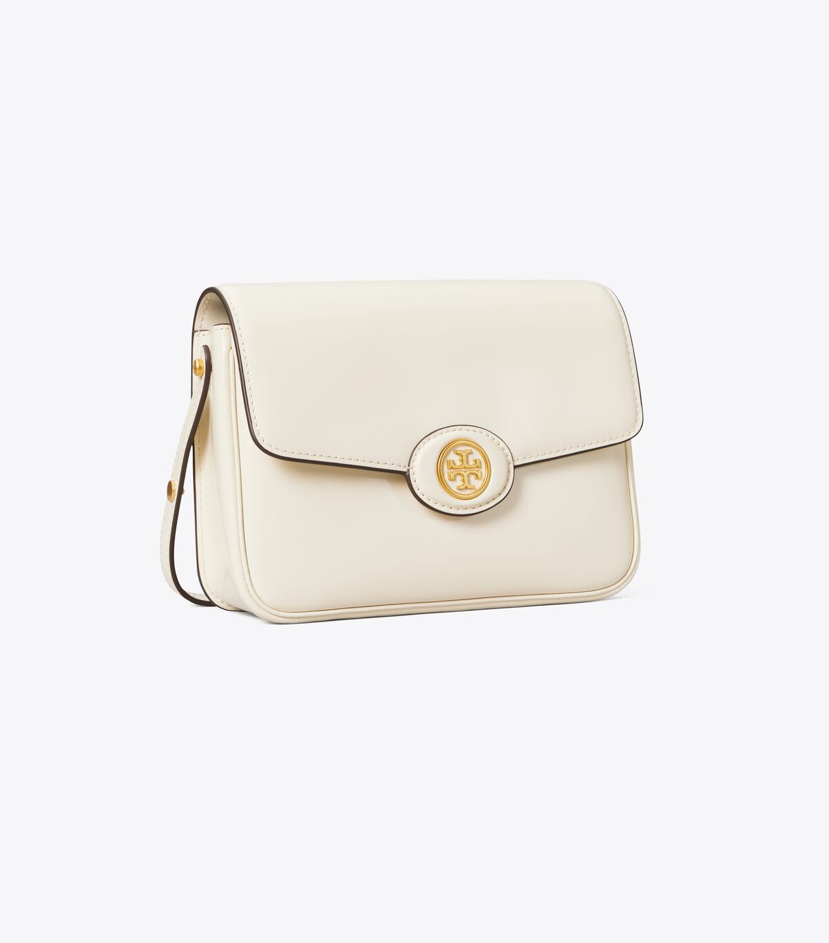 Women's Tory Burch Robinson Spazzolato Convertible Shoulder Bags White | CQGPTK-603 - Tory Burch Outlet Sale