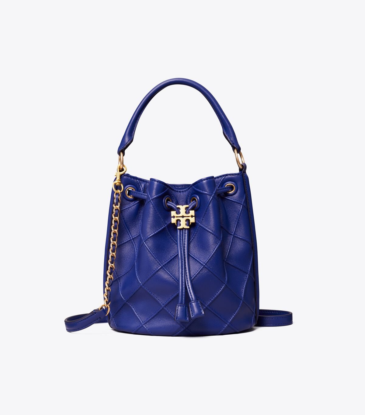 Women's Tory Burch Small Fleming Soft Bucket Bags Navy | UOZMJR-978 - Tory Burch Outlet Sale
