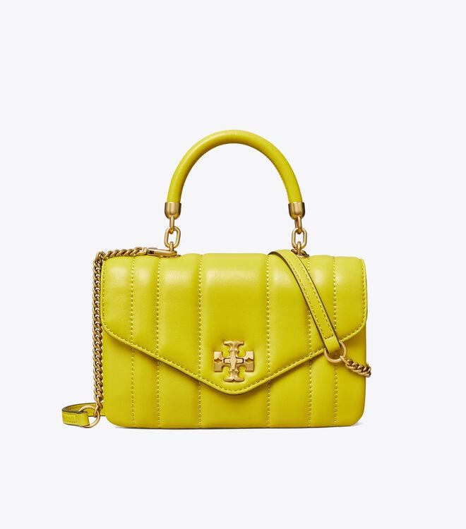 Women's Tory Burch Mini Kira Top- Handbag Yellow | WRCJIA-032 - Tory Burch Outlet Sale