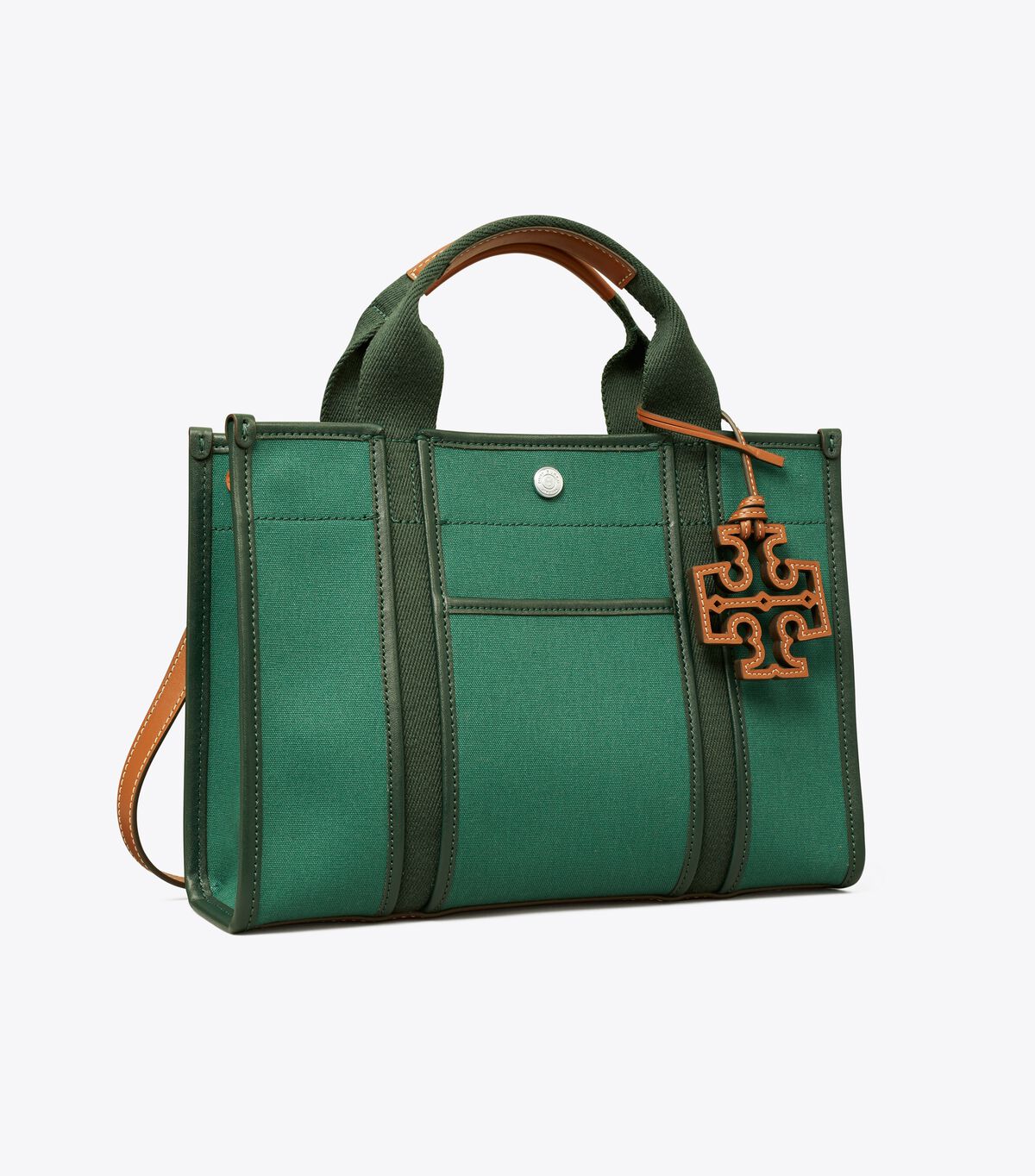 Women's Tory Burch Small Twill Tory Tote Bags Deep Green | MOQRNW-560 - Tory Burch Outlet Sale