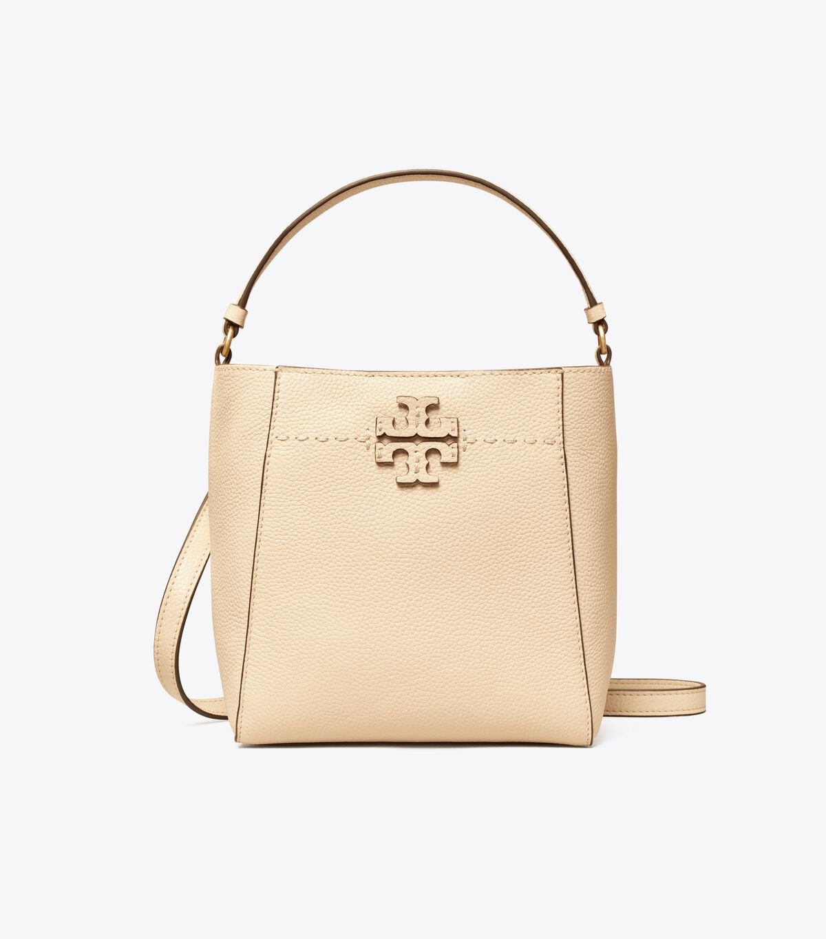 Women's Tory Burch Small Mcgraw Bucket Bags Cream | TXYVSW-420 - Tory Burch Outlet Sale