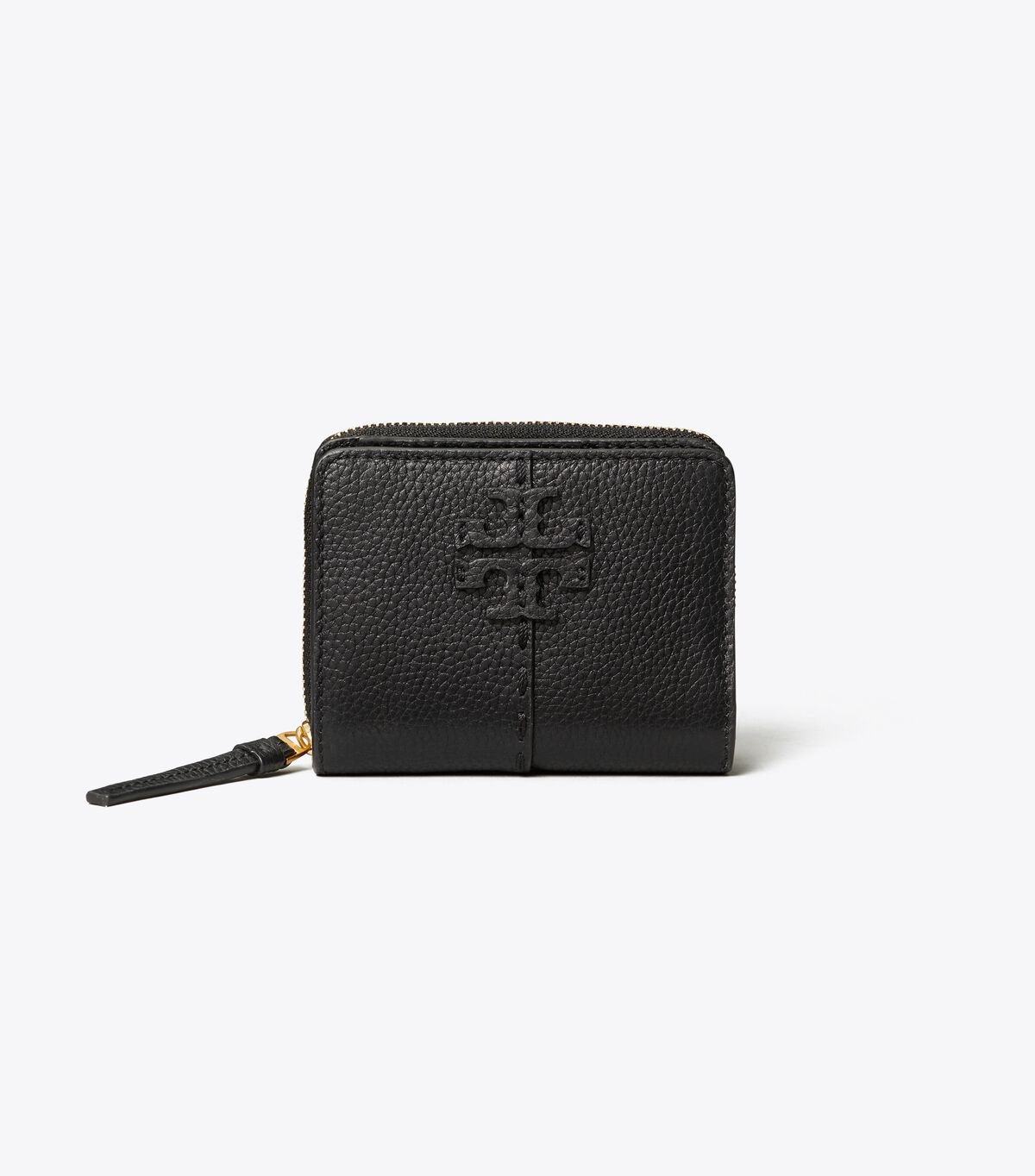 Women's Tory Burch Mcgraw Bi-fold Wallets Black | QYNROJ-940 - Tory Burch Outlet Sale