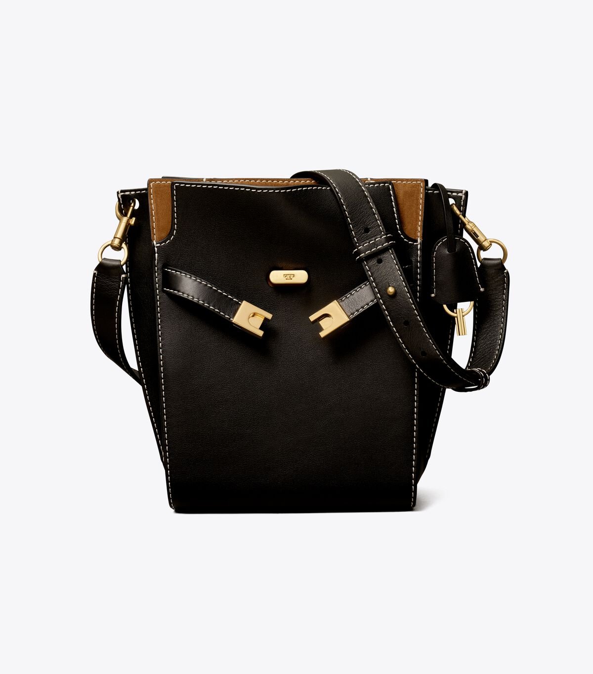 Women's Tory Burch Lee Radziwill Double Bucket Bags Black | PVOFCJ-392 - Tory Burch Outlet Sale