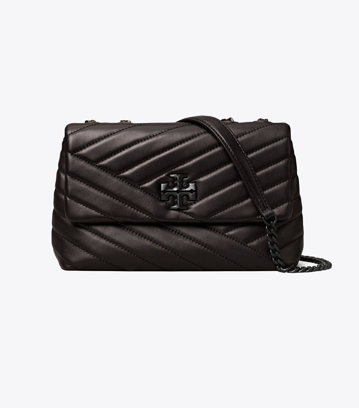 Women's Tory Burch Small Kira Chevron Convertible Shoulder Bags Black | DPROMC-478 - Tory Burch Outlet Sale
