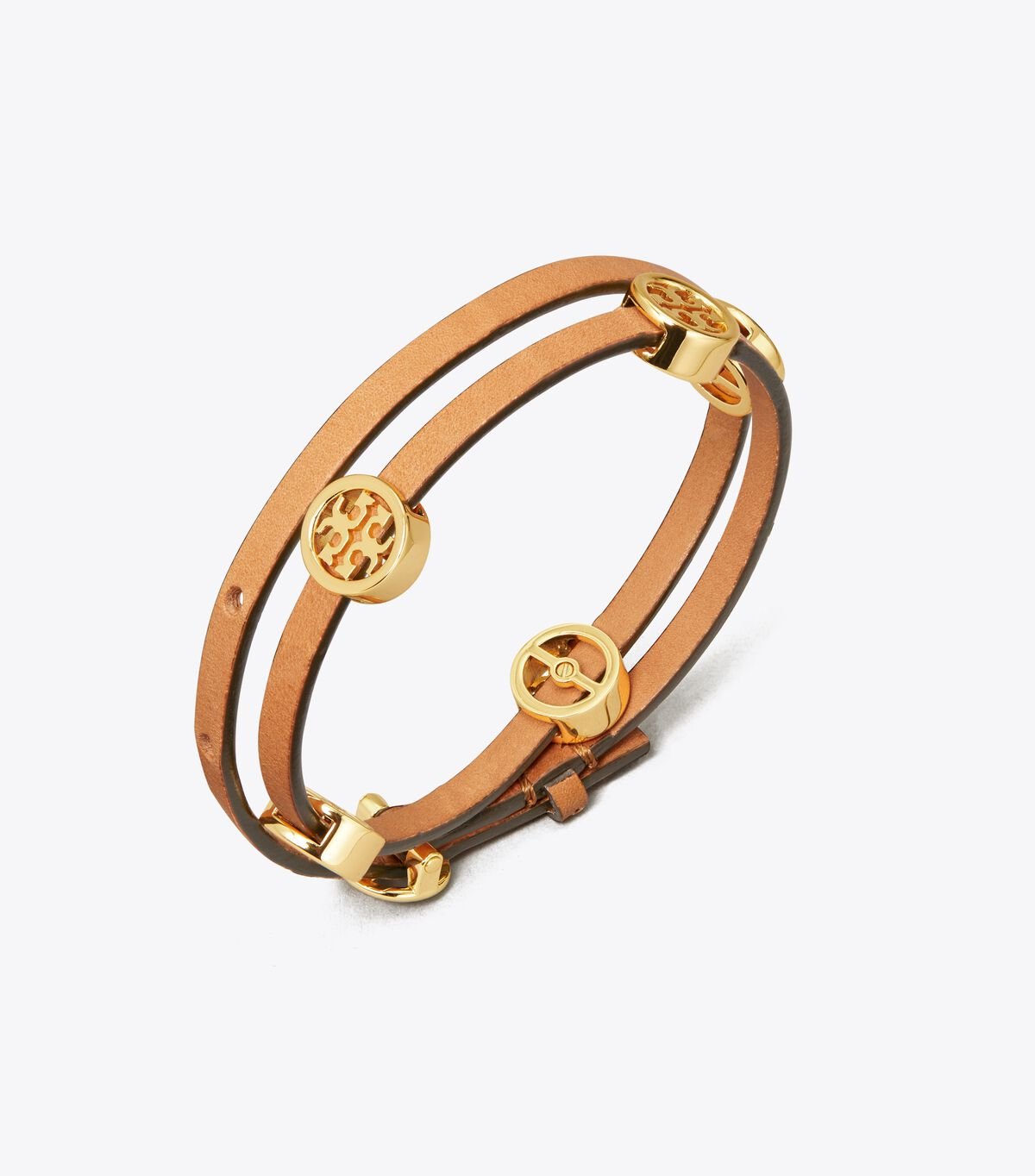 Women's Tory Burch Miller Double-wrap Bracelet Gold | HYQVMN-895 - Tory Burch Outlet Sale