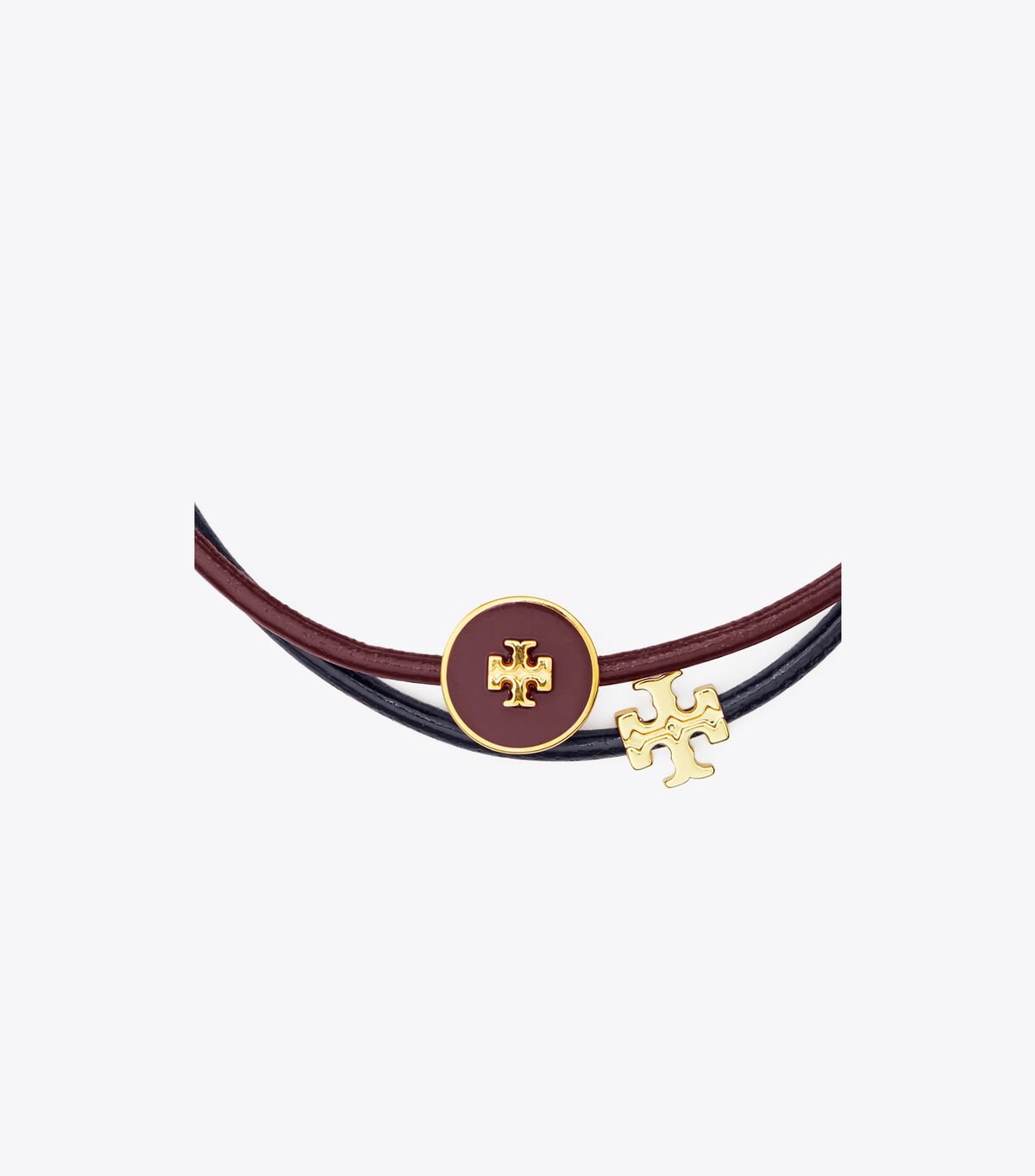 Women's Tory Burch Kira Enamel Slider Bracelet Gold / Burgundy / Navy | SJZABF-149 - Tory Burch Outlet Sale